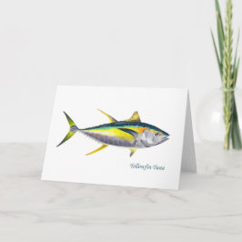 Eine Yellowfin Thunfisch-Grüße-Karte Karte