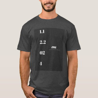 Eine Zahl enthält ein einfaches, dunkles Herrenhem T-Shirt