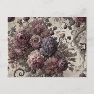 Eine zarte Abstoßung - gotisch Viktorianisch Feiertagspostkarte