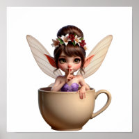 Eine zauberhafte kleine Cartoon Fairy