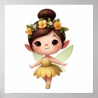 Eine zauberhafte kleine Cartoon Fairy