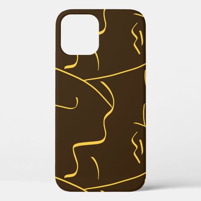 Eine Zeile Zeichne das Muster Case-Mate iPhone Hülle (Rückseite)