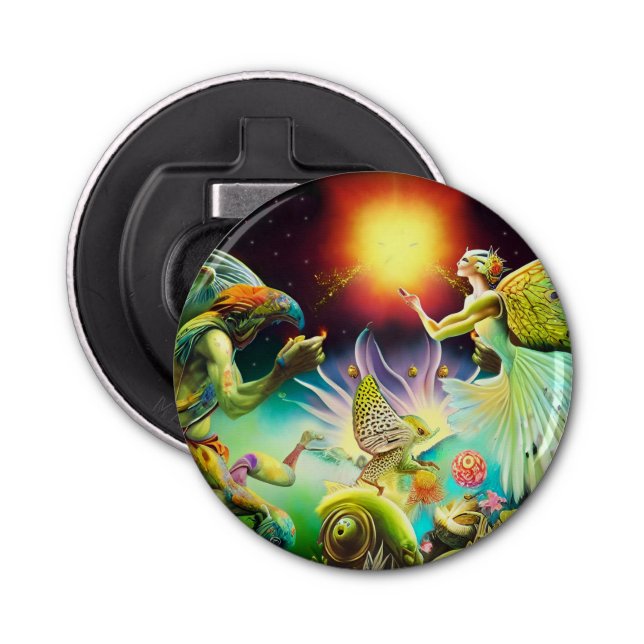 Eine Zeit, in der Ölgemälde in Umlauf gebracht wer Flaschenöffner (Vorderseite)