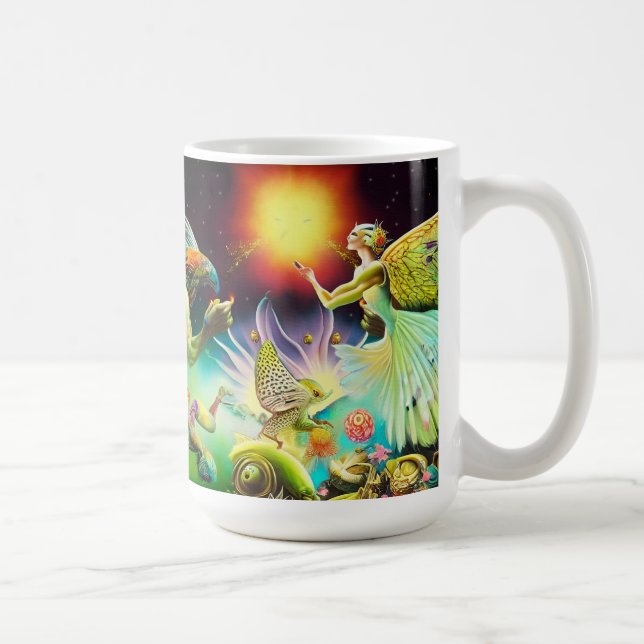 Eine Zeit, in der Ölgemälde in Umlauf gebracht wer Kaffeetasse (Rechts)