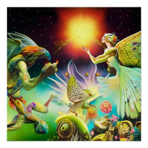 Eine Zeit, in der Ölgemälde in Umlauf gebracht wer Poster