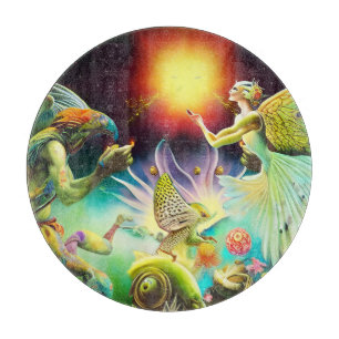 Eine Zeit, in der Ölgemälde in Umlauf gebracht wer Schneidebrett