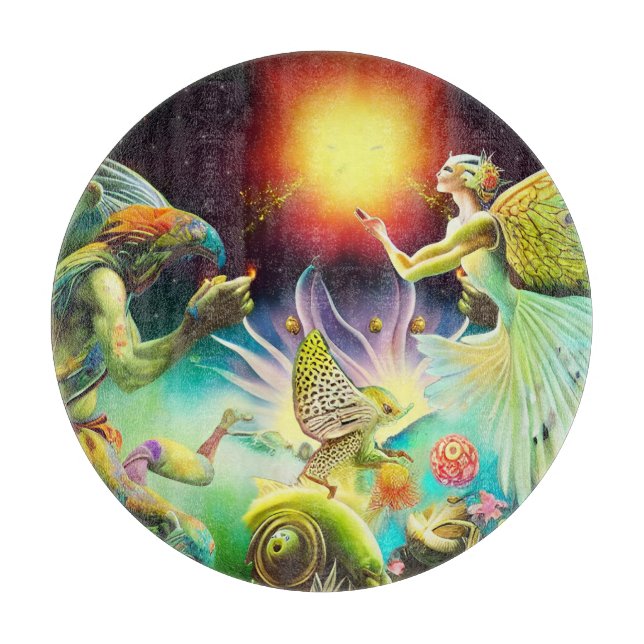 Eine Zeit, in der Ölgemälde in Umlauf gebracht wer Schneidebrett (Vorderseite)