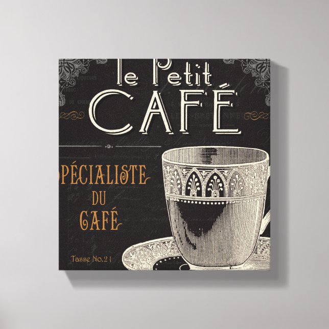 Eine zeitgenössische Tasse Kaffee Leinwanddruck (Vorderseite)