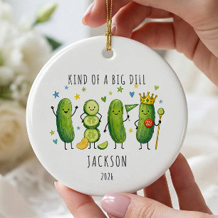 Eine ziemlich große Gurke Keramik Ornament