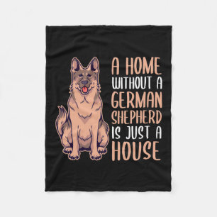 Eine Zuhause ohne deutschen Schäferhund ist eine Z Fleecedecke
