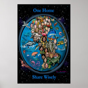 Eine Zuhause Share klug Poster