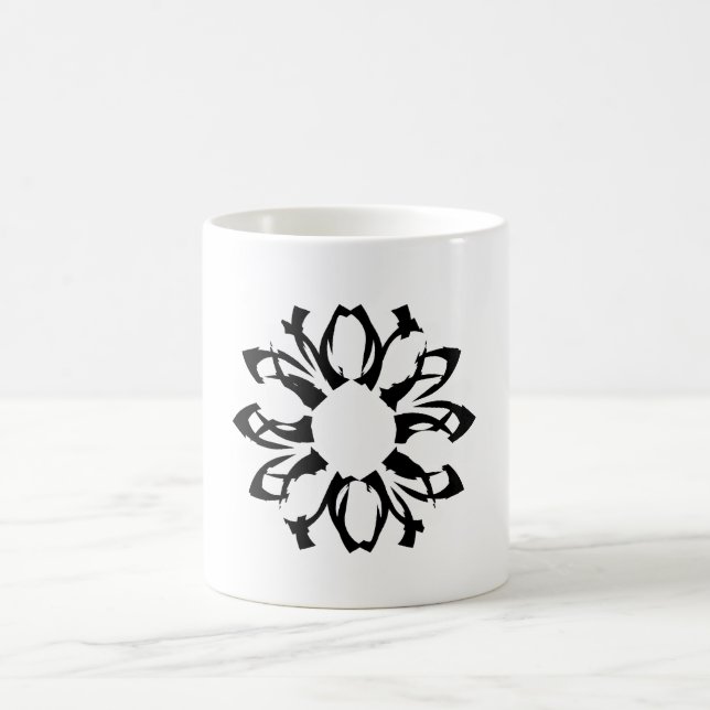 Einelement-Blumenmuster-Tasse Kaffeetasse (Mittel)
