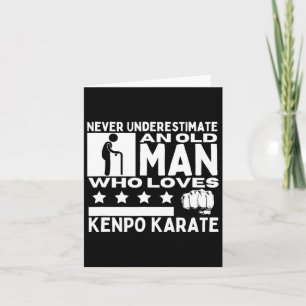Einen alten Mann, der Kenpo Kar Liebe hat, nie unt Karte
