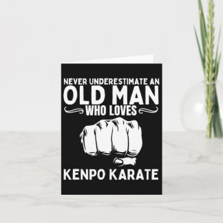 Einen alten Mann, der Kenpo Kar Liebe hat, nie unt Karte