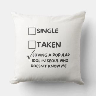 Einen beliebten Idol in Seoul lieben“ Bedruckter O Kissen