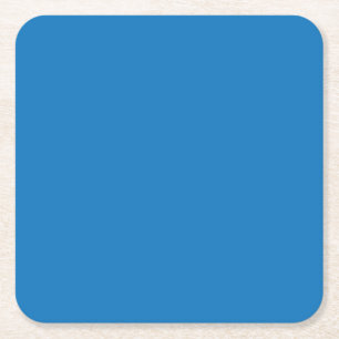 einen blauen Hintergrund mit einer schwarz-weißen  Rechteckiger Pappuntersetzer
