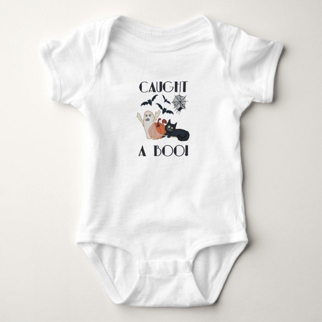 Einen Boo gefangen! Baby Strampler (Vorderseite)