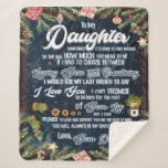 einen Brief an meine Tochter von Papa personalisie Sherpadecke<br><div class="desc">einen Brief an meine Tochter von Papa personalisiert, </div>
