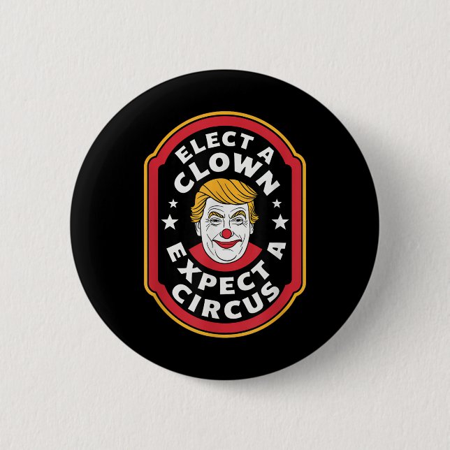 Einen Clown wählen, von dem erwartet wird, dass ei Button (Vorderseite)