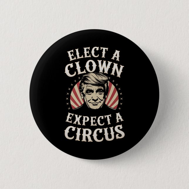 Einen Clown wählen, von dem erwartet wird, dass ei Button (Vorderseite)