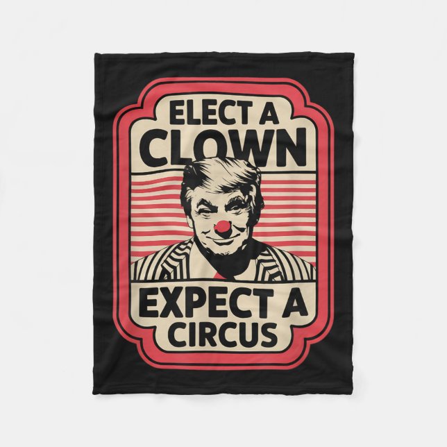 Einen Clown wählen, von dem erwartet wird, dass ei Fleecedecke (Vorderseite)