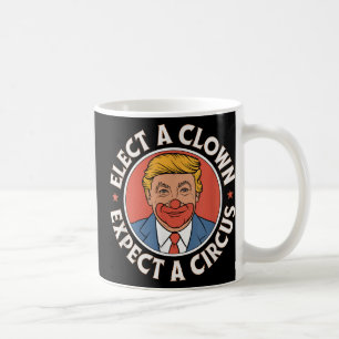 Einen Clown wählen, von dem erwartet wird, dass ei Kaffeetasse