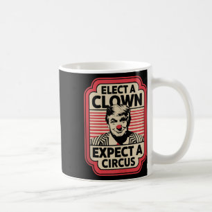 Einen Clown wählen, von dem erwartet wird, dass ei Kaffeetasse