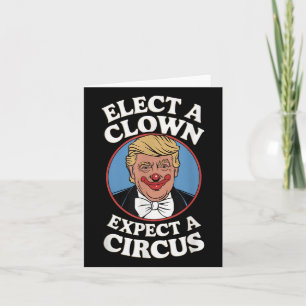 Einen Clown wählen, von dem erwartet wird, dass ei Karte