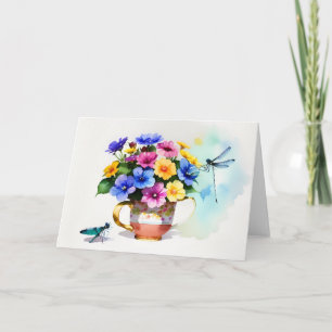 Einen Cup der Blume hinzufügen Karte