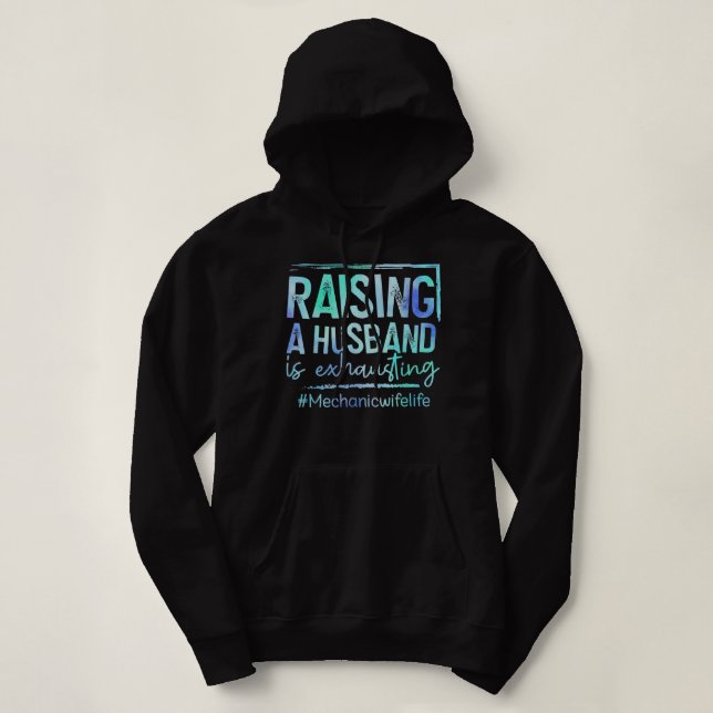 Einen Ehemann zu züchten ist ein erschöpfendes mec Hoodie (Design vorne)