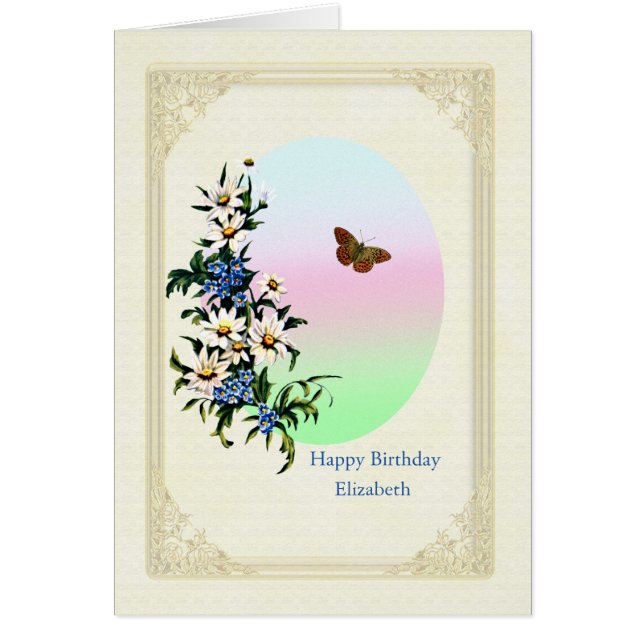 Einen Geburtstag mit Blume hinzufügen (Vorne)