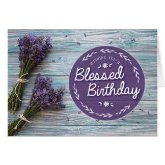 Einen gesegneten Geburtstag mit Lavender wünschen