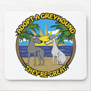 EINEN GREYHOUND ADOPTIEREN SIE SIND GROSSARTIG MOUSEPAD