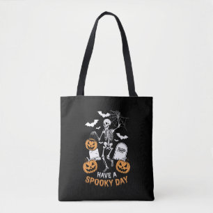 Einen gruseligen Tag Halloween Hexen-Geschenk Skel Tasche