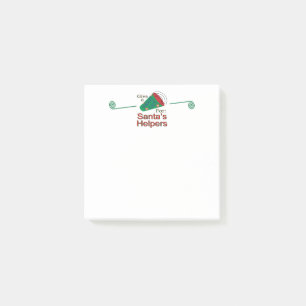 Einen Gruß an die Helfer des Weihnachtsmanns Post-it Klebezettel