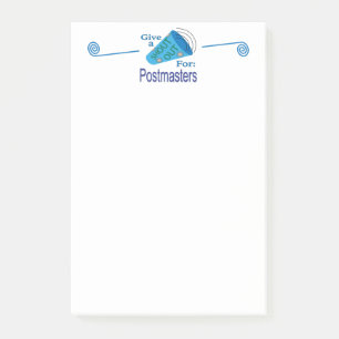 Einen Gruß an Postmeister Post-it Klebezettel