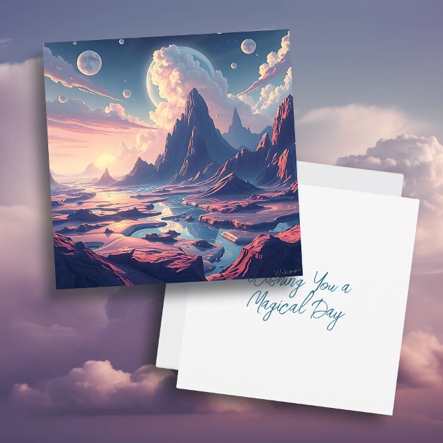 Einen magischen Tag wünschen | Kunst Karte (Von Creator hochgeladen)