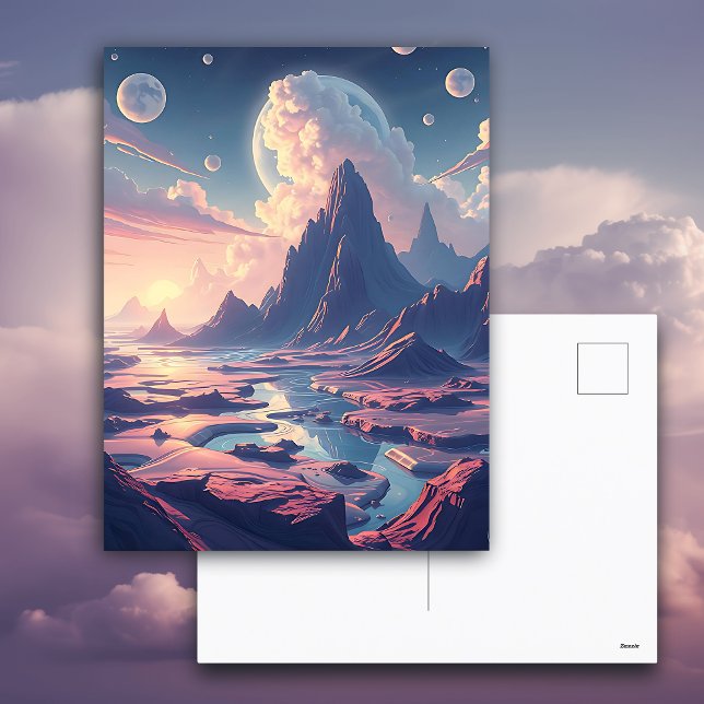 Einen magischen Tag wünschen | Kunst Postkarte (Von Creator hochgeladen)