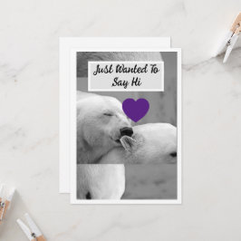 Einen männlichen Polarbären herunterladen, der das Einladung