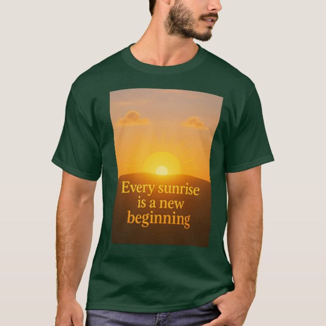einen Neuanfang im Leben beginnen T-Shirt (Vorderseite)