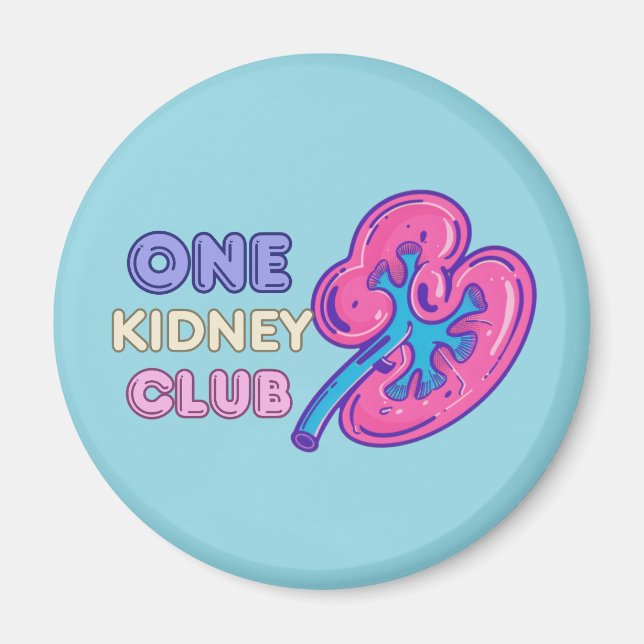 EINEN NIERENCLUB, NIERENÜBERSETZUNG MAGNET (Vorne)