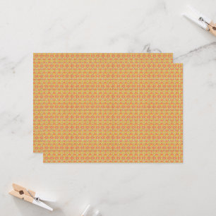 einen orange-gelben Hintergrund mit einem Muster Einladung
