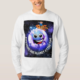 Einen Planeten zu erkunden. Junge in einer Rakete T-Shirt