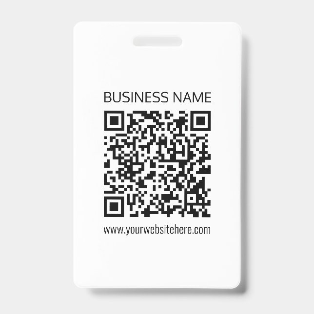 Einen QR-Code für Unternehmen sofort erstellen und Ausweis (Vorderseite)