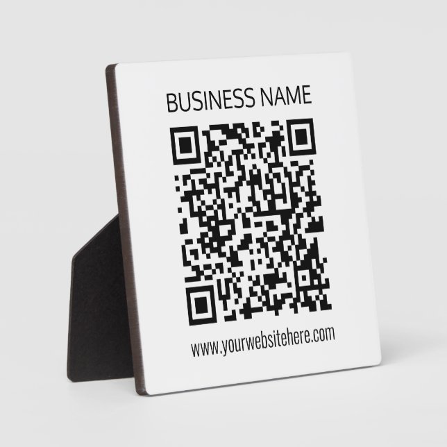 Einen QR-Code für Unternehmen sofort erstellen und Fotoplatte (Vorderseite)