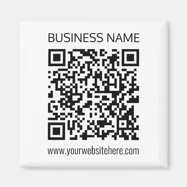 Einen QR-Code für Unternehmen sofort erstellen und Magnet (Vorne)