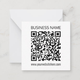 Einen QR-Code für Unternehmen sofort erstellen und Mitteilungskarte