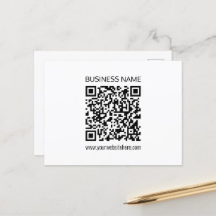 Einen QR-Code für Unternehmen sofort erstellen und Postkarte