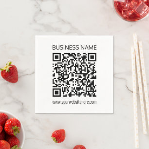 Einen QR-Code für Unternehmen sofort erstellen und Serviette