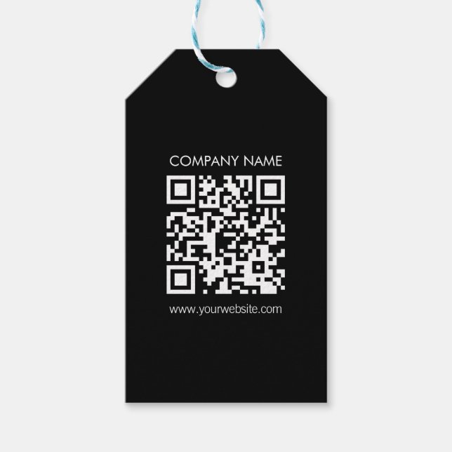 Einen QR-Code sofort erstellen | Modernes, einfach Geschenkanhänger (Vorderseite)